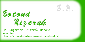 botond mizerak business card