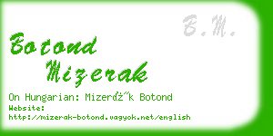 botond mizerak business card